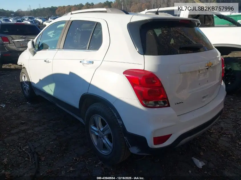 KL7CJLSB2KB757996 2019 Chevrolet Trax Lt