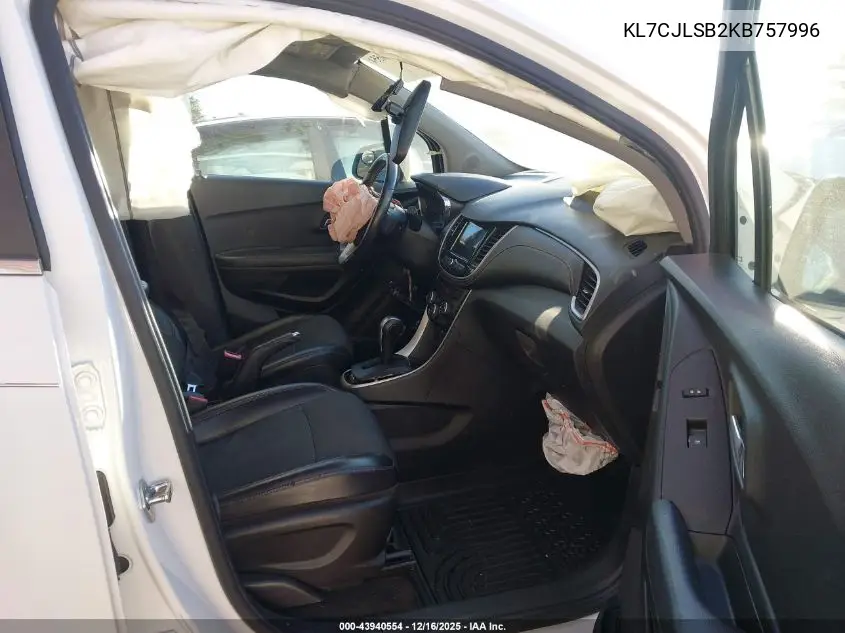 KL7CJLSB2KB757996 2019 Chevrolet Trax Lt