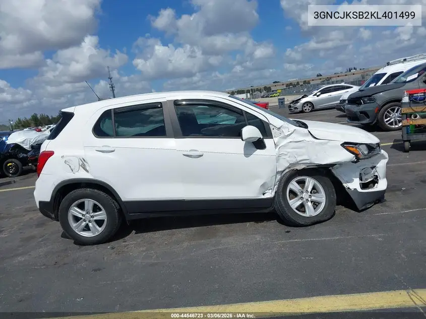 3GNCJKSB2KL401499 2019 Chevrolet Trax Ls