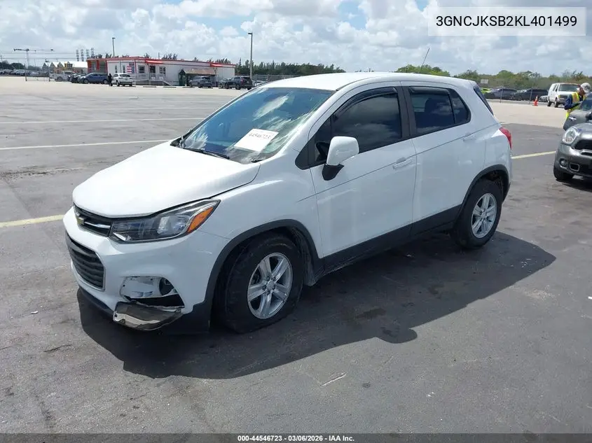 3GNCJKSB2KL401499 2019 Chevrolet Trax Ls