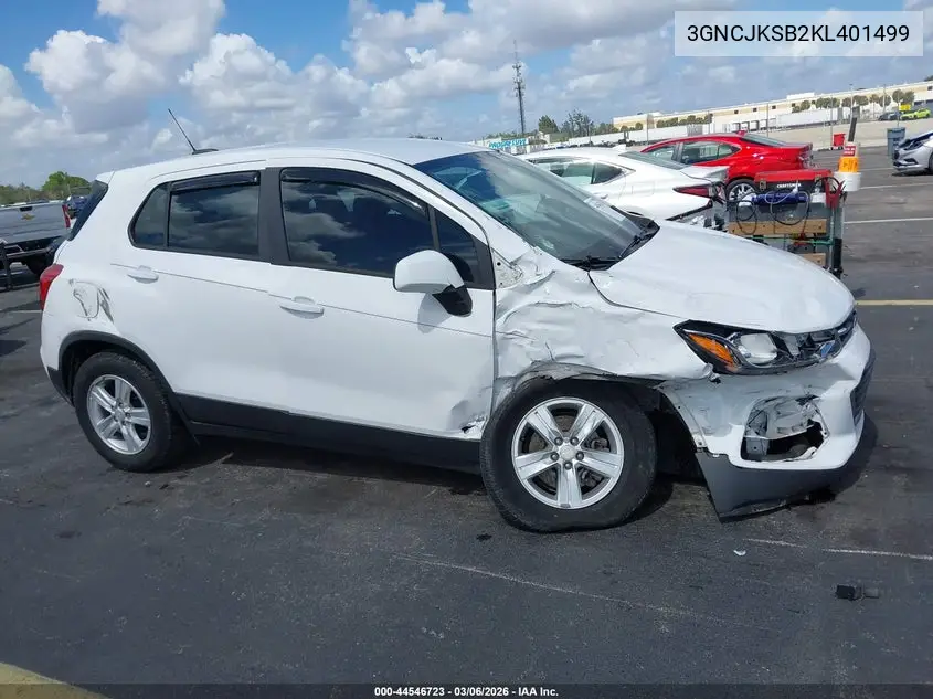 3GNCJKSB2KL401499 2019 Chevrolet Trax Ls