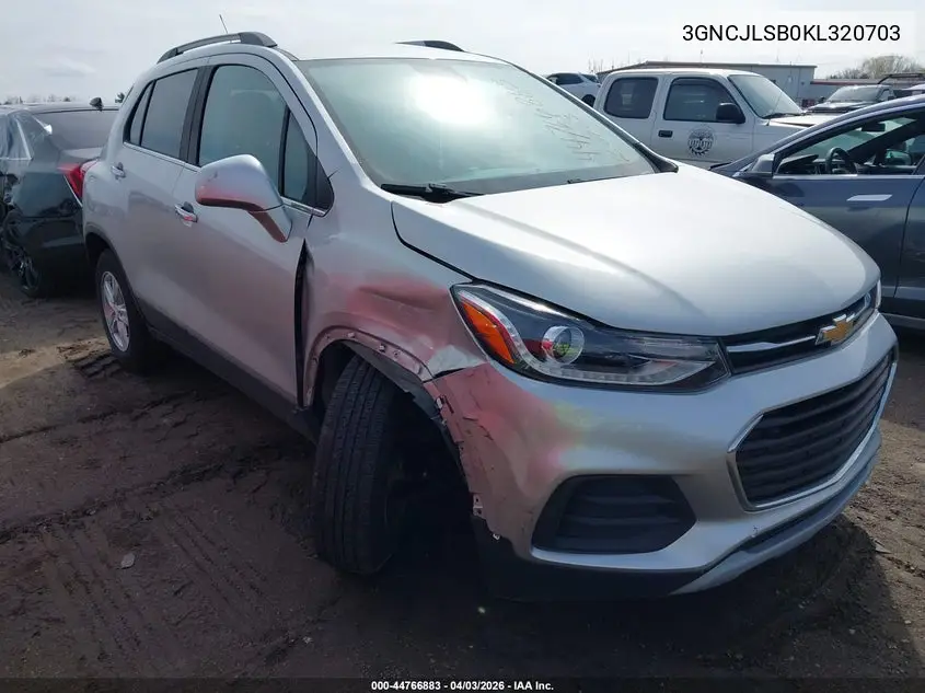 3GNCJLSB0KL320703 2019 Chevrolet Trax Lt