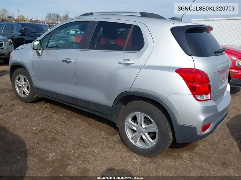 3GNCJLSB0KL320703 2019 Chevrolet Trax Lt