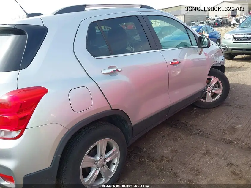 3GNCJLSB0KL320703 2019 Chevrolet Trax Lt