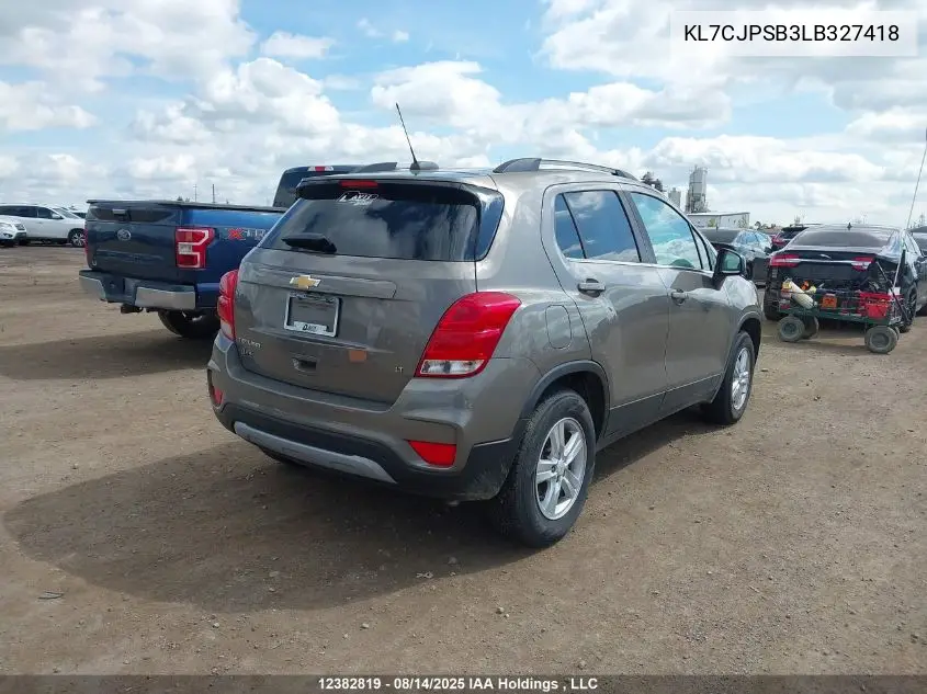 KL7CJPSB3LB327418 2020 Chevrolet Trax Lt