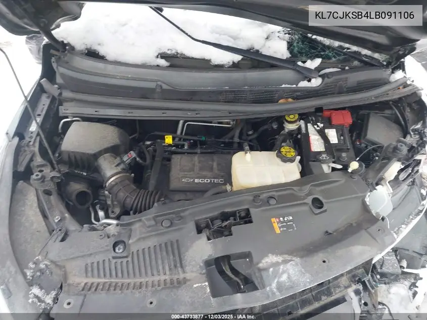 KL7CJKSB4LB091106 2020 Chevrolet Trax Fwd Ls