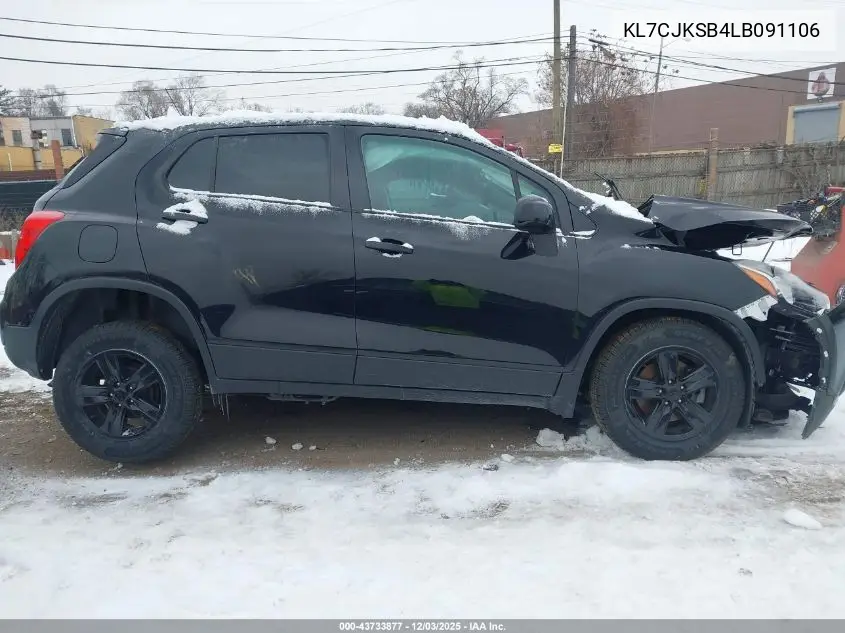 KL7CJKSB4LB091106 2020 Chevrolet Trax Fwd Ls