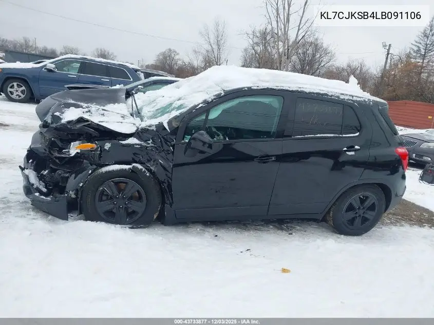 KL7CJKSB4LB091106 2020 Chevrolet Trax Fwd Ls