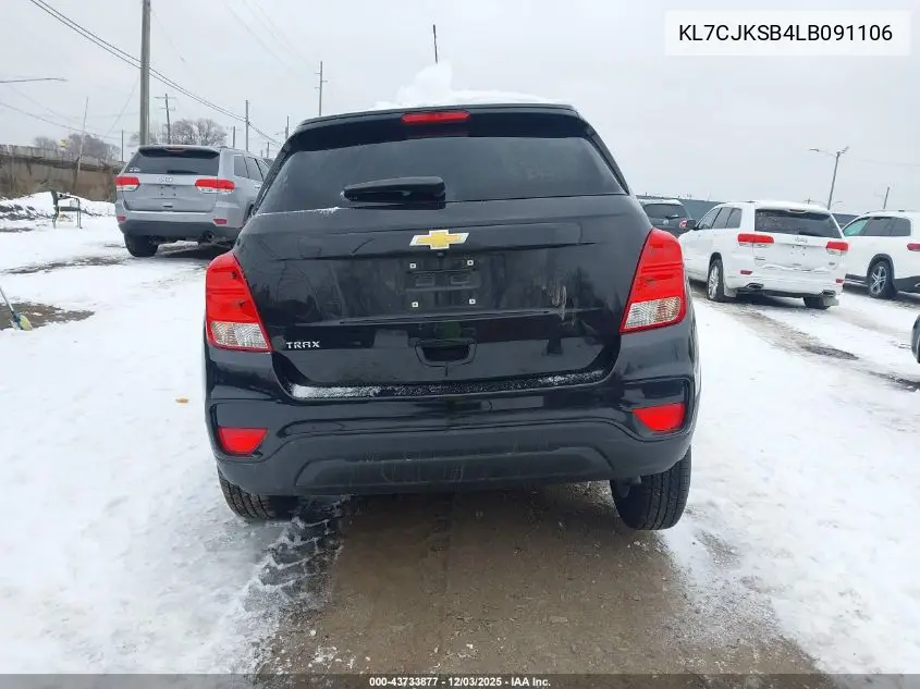 KL7CJKSB4LB091106 2020 Chevrolet Trax Fwd Ls