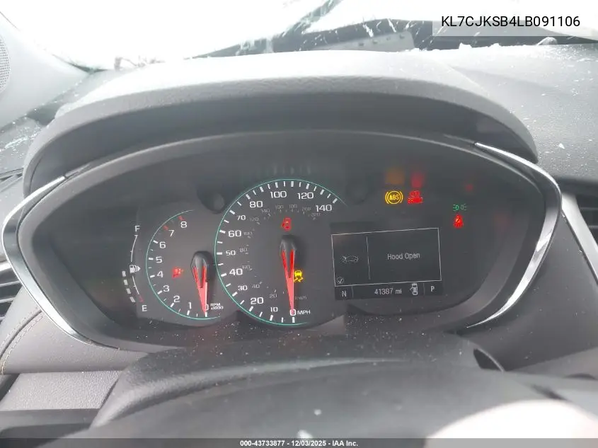 KL7CJKSB4LB091106 2020 Chevrolet Trax Fwd Ls
