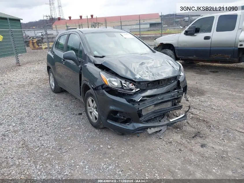 3GNCJKSB2LL211090 2020 Chevrolet Trax Fwd Ls