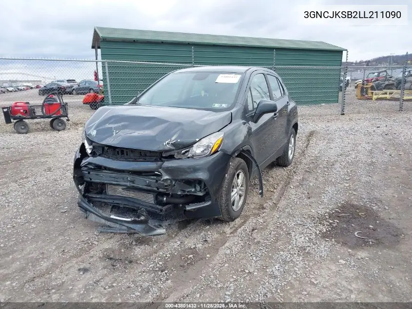 3GNCJKSB2LL211090 2020 Chevrolet Trax Fwd Ls