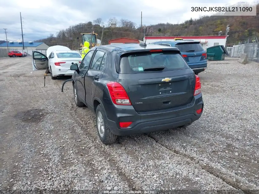 3GNCJKSB2LL211090 2020 Chevrolet Trax Fwd Ls
