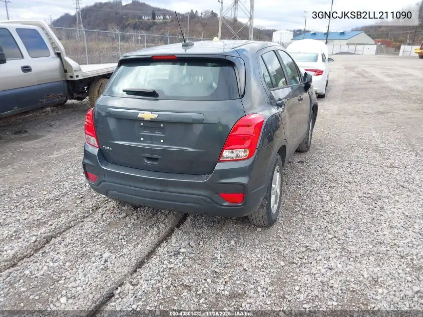 3GNCJKSB2LL211090 2020 Chevrolet Trax Fwd Ls