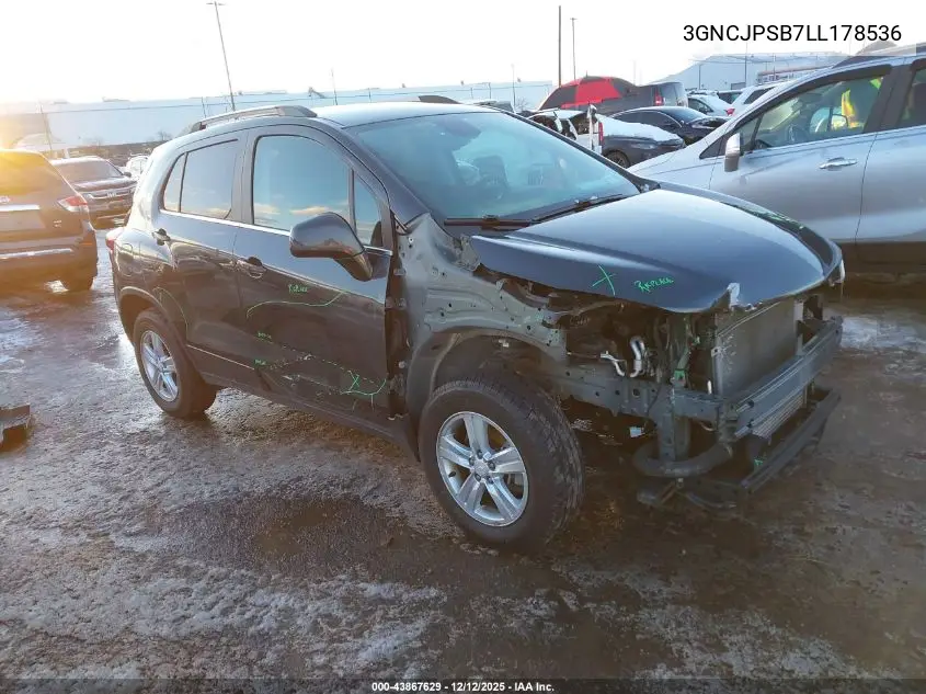 3GNCJPSB7LL178536 2020 Chevrolet Trax Awd Lt