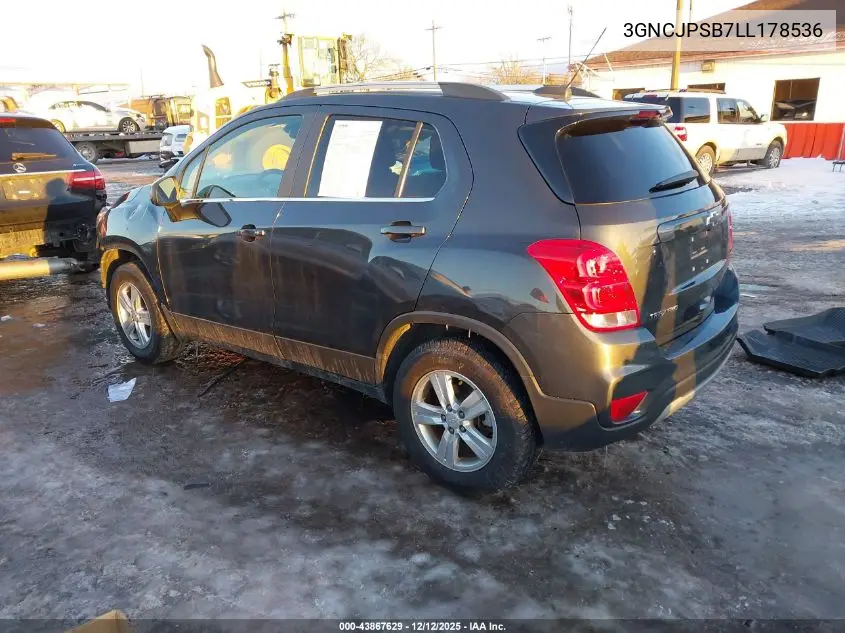 3GNCJPSB7LL178536 2020 Chevrolet Trax Awd Lt