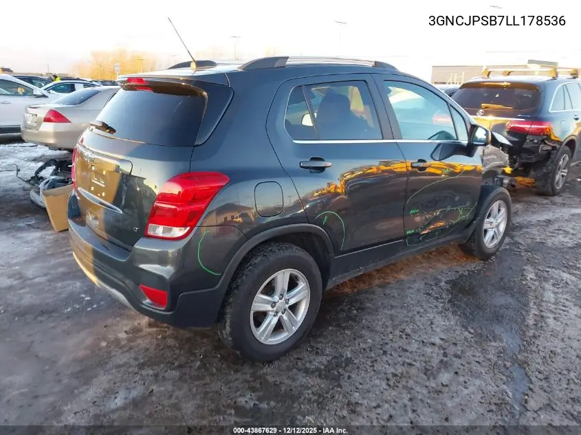 3GNCJPSB7LL178536 2020 Chevrolet Trax Awd Lt