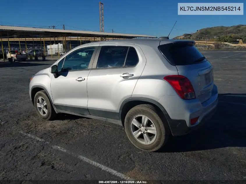 KL7CJNSM2NB545214 2022 Chevrolet Trax Awd Ls
