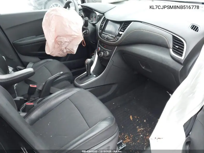 KL7CJPSM8NB516778 2022 Chevrolet Trax Awd Lt