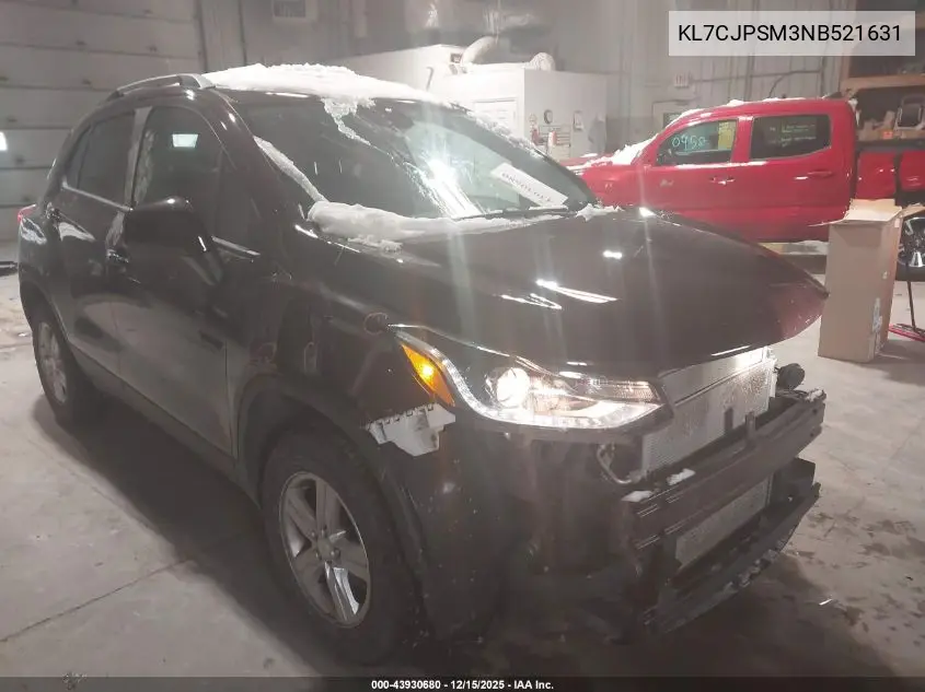 KL7CJPSM3NB521631 2022 Chevrolet Trax Awd Lt