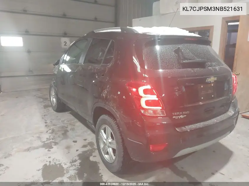 KL7CJPSM3NB521631 2022 Chevrolet Trax Awd Lt