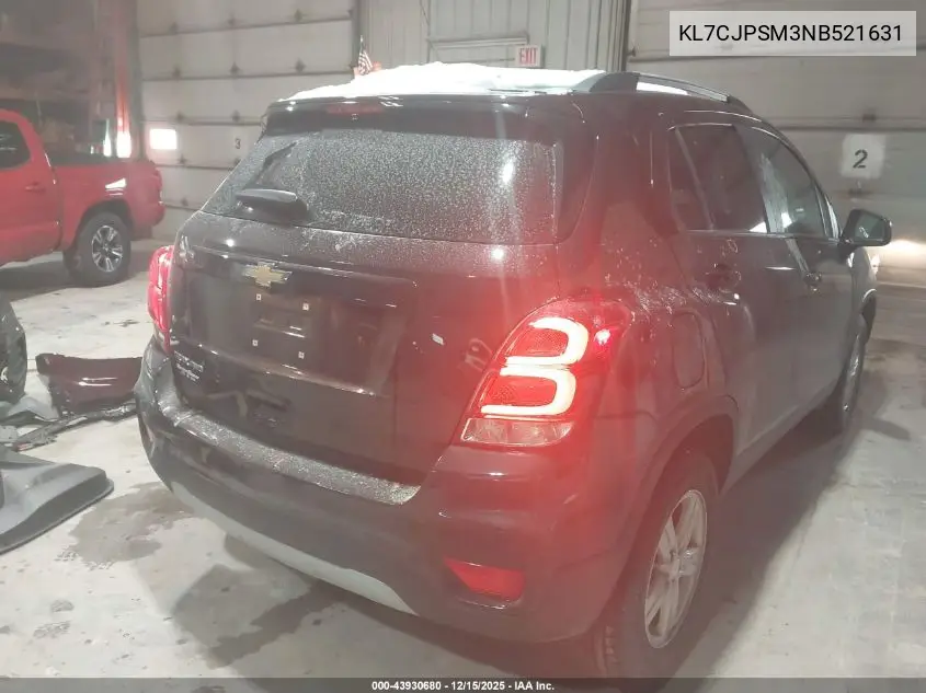 KL7CJPSM3NB521631 2022 Chevrolet Trax Awd Lt