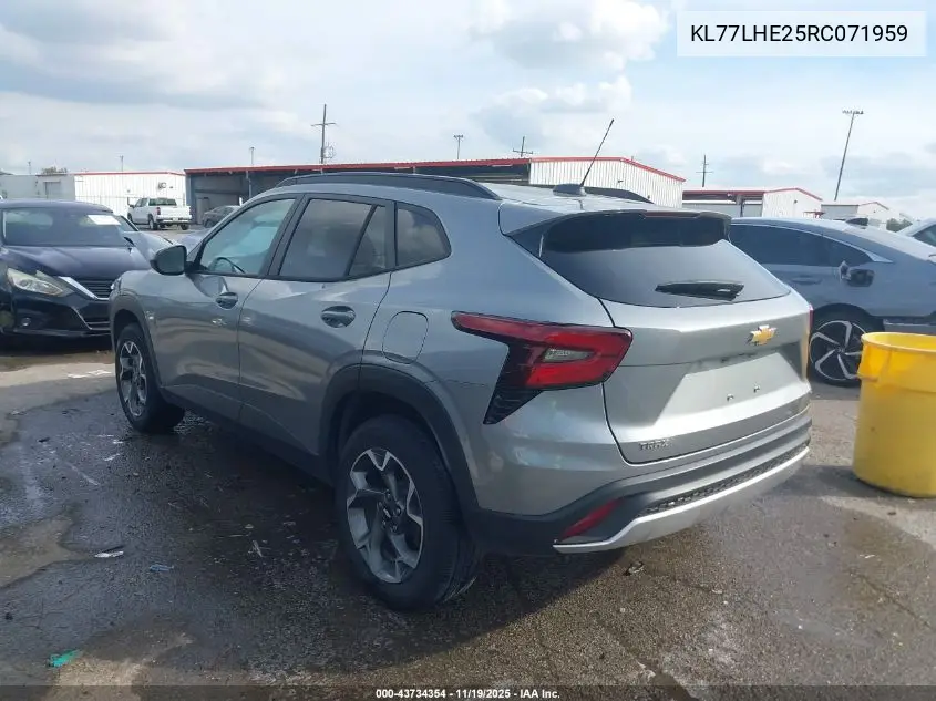 KL77LHE25RC071959 2024 Chevrolet Trax Fwd Lt