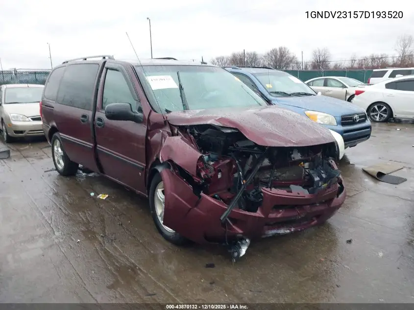1GNDV23157D193520 2007 Chevrolet Uplander Ls