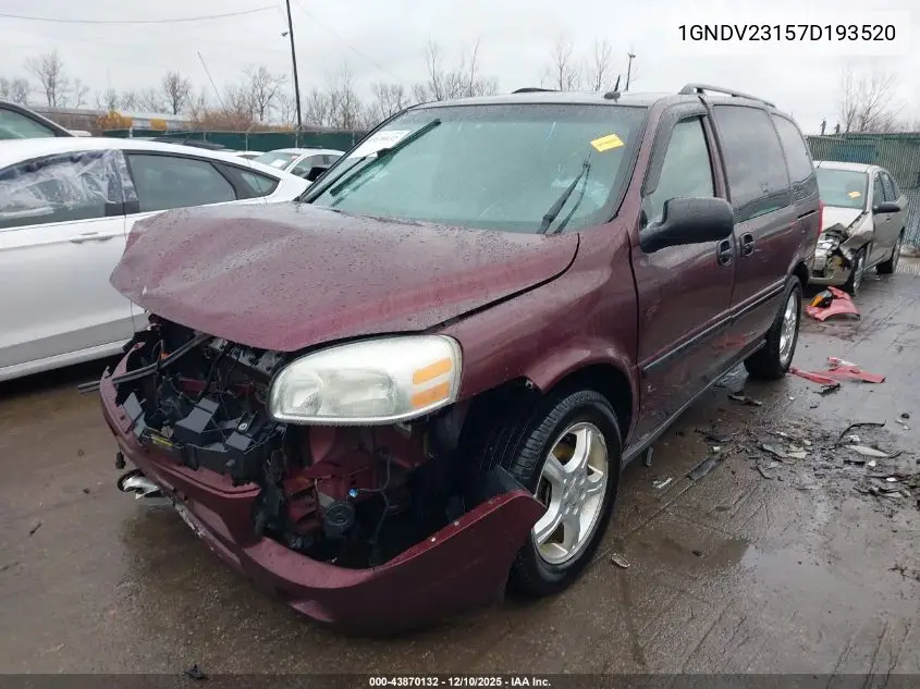 1GNDV23157D193520 2007 Chevrolet Uplander Ls