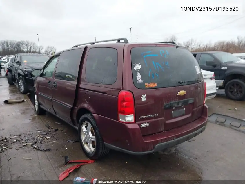 1GNDV23157D193520 2007 Chevrolet Uplander Ls
