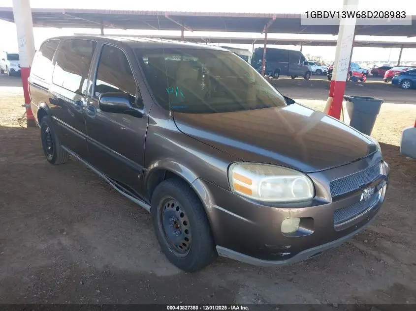 1GBDV13W68D208983 2008 Chevrolet Uplander Cargo