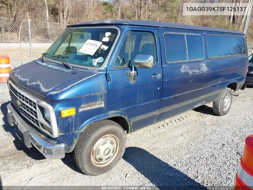 1GAGG39K7SF126137 1995 Chevrolet G30 G30