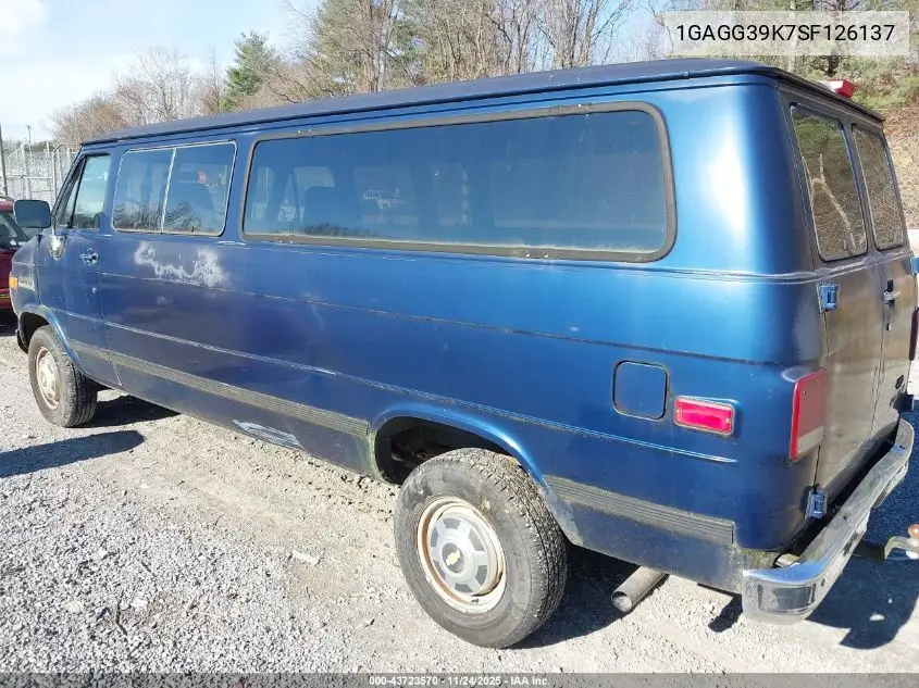 1GAGG39K7SF126137 1995 Chevrolet G30 G30