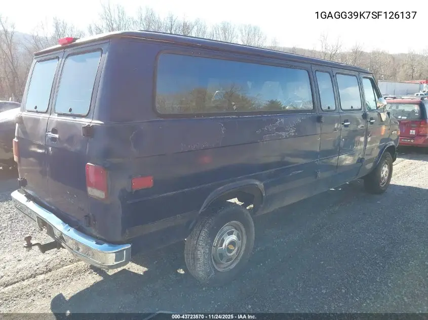 1GAGG39K7SF126137 1995 Chevrolet G30 G30