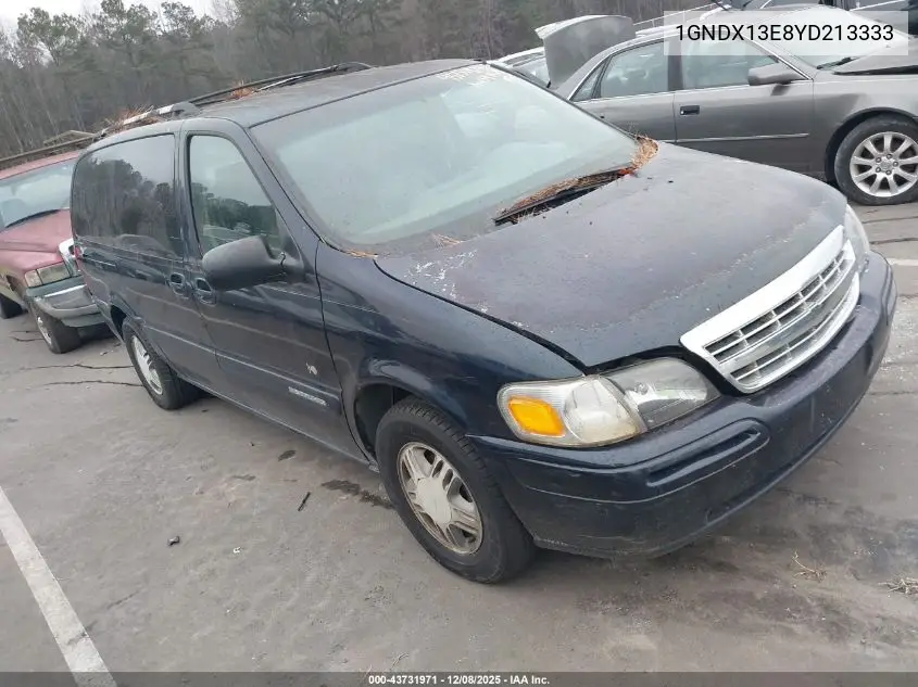 1GNDX13E8YD213333 2000 Chevrolet Venture Plus