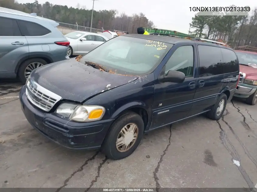 1GNDX13E8YD213333 2000 Chevrolet Venture Plus