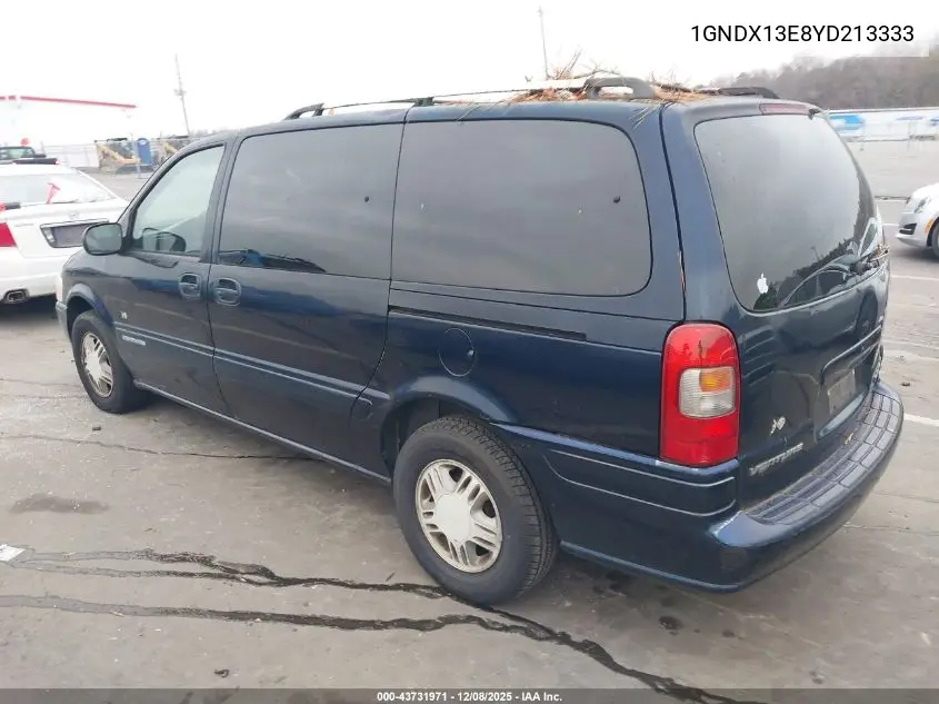 1GNDX13E8YD213333 2000 Chevrolet Venture Plus