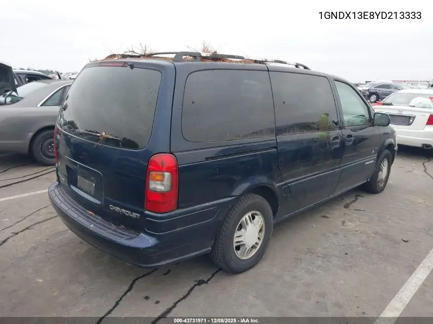 1GNDX13E8YD213333 2000 Chevrolet Venture Plus
