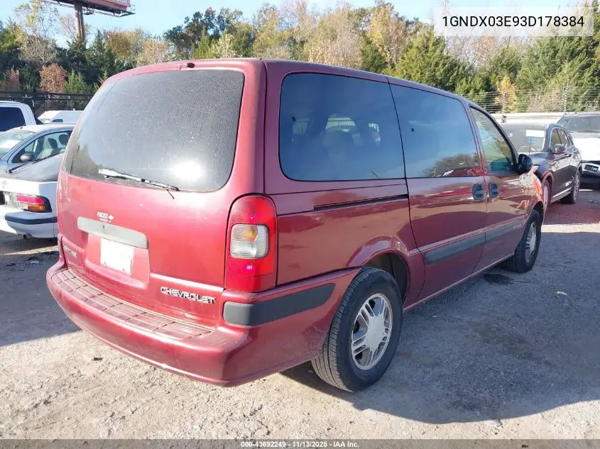 1GNDX03E93D178384 2003 Chevrolet Venture Ls