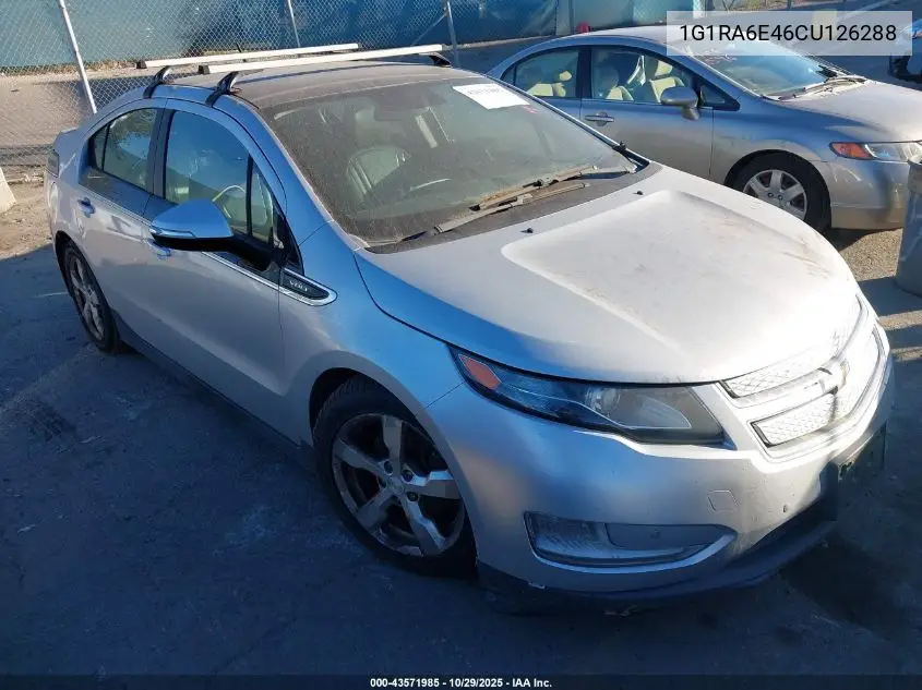 1G1RA6E46CU126288 2012 Chevrolet Volt