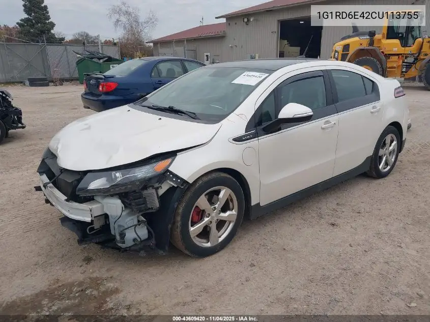 1G1RD6E42CU113755 2012 Chevrolet Volt