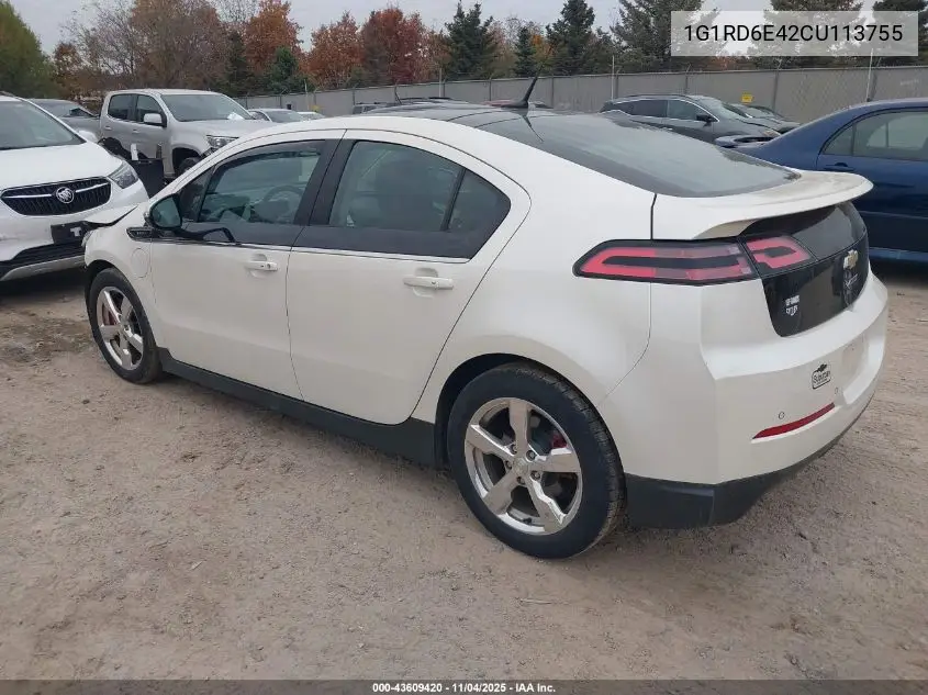 1G1RD6E42CU113755 2012 Chevrolet Volt