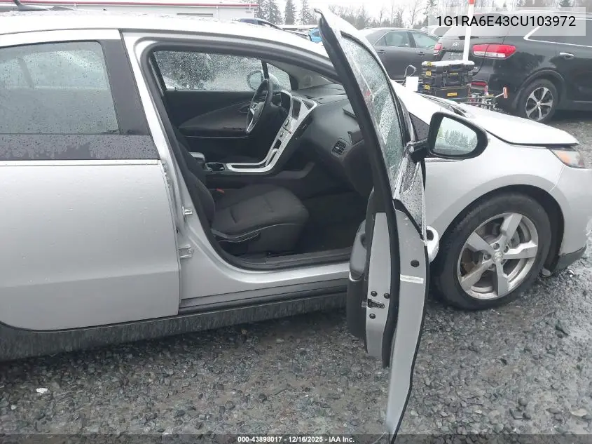 1G1RA6E43CU103972 2012 Chevrolet Volt