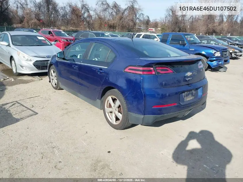 1G1RA6E46DU107502 2013 Chevrolet Volt