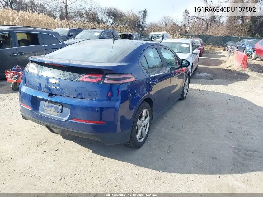 1G1RA6E46DU107502 2013 Chevrolet Volt