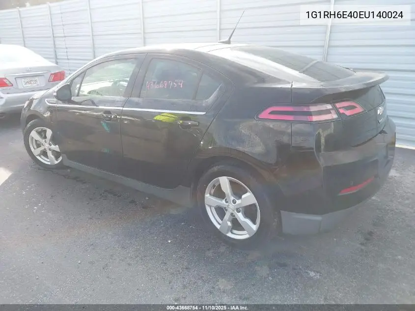 1G1RH6E40EU140024 2014 Chevrolet Volt