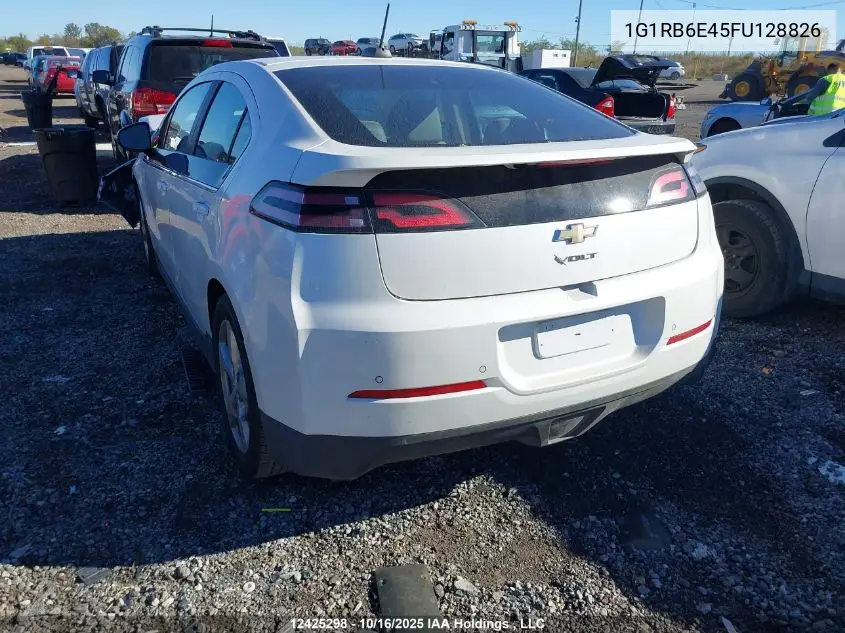 1G1RB6E45FU128826 2015 Chevrolet Volt