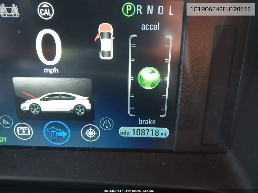 1G1RC6E42FU120616 2015 Chevrolet Volt
