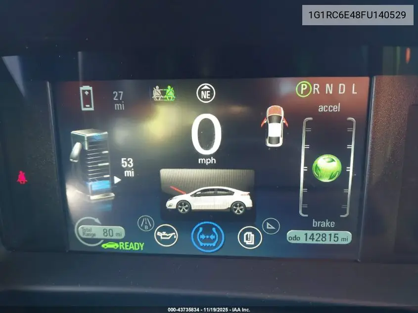 1G1RC6E48FU140529 2015 Chevrolet Volt