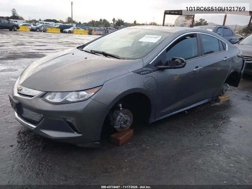 1G1RC6S51GU121769 2016 Chevrolet Volt Lt